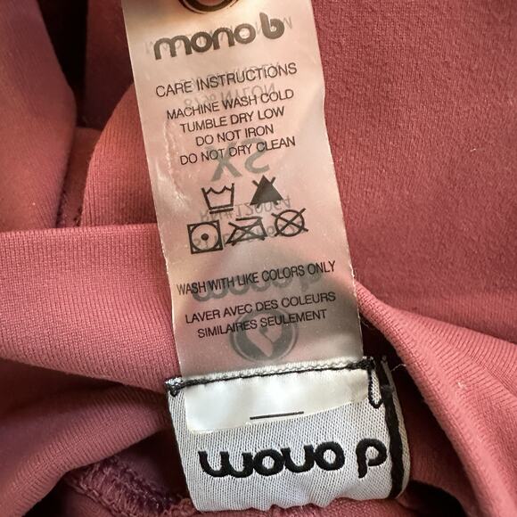 Mono B Women's Spandex Shorts Solid Dusty Pink Size XS Side Pockets Biker - Picture 6 of 7
